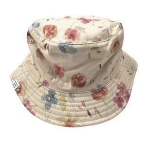 NWOT Herschel Watercolor Floral Print Bucket Hat S/M